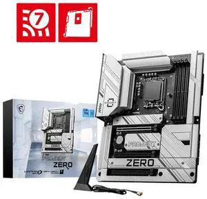 MSI Z790 PROJECT ZERO Gaming Motherboard, LGA 1700, DDR5 7200+(OC) MHz, 14+1+1 Duet Rail Power, PCIe 5.0, Lightning Gen4 x4 M.2, USB 3.2 Gen 2x2, 6-Layer 2oz PCB, ATX MSI Z790 PROJECT ZERO Gaming Motherboard, LGA 1700, DDR5 7200+(OC) MHz, 14+1+1 Duet Rail Power, PCIe 5.0, Lightning Gen4 x4 M.2, USB 3.2 Gen 2x2, 6-Layer 2oz PCB, ATX