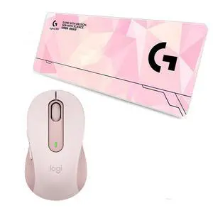 Logitech M650 pink Gaming Mouse & F005-14 Large Desk Mat ComboBluetooth+2.4G Dual Mode 4000DPI 5 Programmable Buttons Mouse, 70×30cm Thick Non-Slip Low Friction Desk Pad Set Logitech M650 pink Gaming Mouse & F005-14 Large Desk Mat ComboBluetooth+2.4G Dual Mode 4000DPI 5 Programmable Buttons Mouse, 70×30cm Thick Non-Slip Low Friction Desk Pad Set