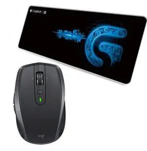 Logitech MX Anywhere 2S Wireless Mouse + DESK MAT F005-3 black blue Fine Surface Mouse Pad Combo, 4000 DPI Darkfield Tracking, Multi-Device Connection, 70cm*30cm Low Friction, Long Thickened, Non-Slip Logitech MX Anywhere 2S Wireless Mouse + DESK MAT F005-3 black blue Fine Surface Mouse Pad Combo, 4000 DPI Darkfield Tracking, Multi-Device Connection, 70cm*30cm Low Friction, Long Thickened, Non-Slip