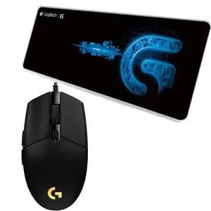 Logitech (G) G102 2nd Generation Wired Gaming Mouse + DESK MAT F005-3 black blue Fine Surface Mouse Pad Combo, RGB Streaming Light Effect, Lightweight 8000DPI Sensor, 80cm*30cm Low Friction Logitech (G) G102 2nd Generation Wired Gaming Mouse + DESK MAT F005-3 black blue Fine Surface Mouse Pad Combo, RGB Streaming Light Effect, Lightweight 8000DPI Sensor, 80cm*30cm Low Friction