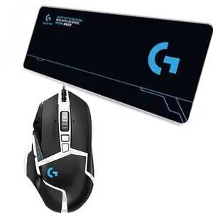 Logitech (G) G502 SE PANDA Wired Gaming Mouse + DESK MAT F005-15-black Fine Surface Mouse Pad Combo, Optical Mechanical Hybrid Micro Motion, HERO Engine, 70cm*30cm Low Friction, Long Thickened Logitech (G) G502 SE PANDA Wired Gaming Mouse + DESK MAT F005-15-black Fine Surface Mouse Pad Combo, Optical Mechanical Hybrid Micro Motion, HERO Engine, 70cm*30cm Low Friction, Long Thickened