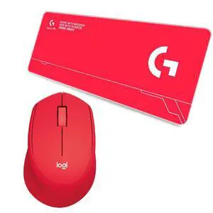 Logitech M280 Wireless Office Mouse + DESK MAT F005-1-red Large Fine Surface Gaming Mouse Pad Combo, Symmetric Design, 1000dpi, 3 Buttons, 2.4G Micro Receiver, 80cm30cm Low Friction, Long Thickened Logitech M280 Wireless Office Mouse + DESK MAT F005-1-red Large Fine Surface Gaming Mouse Pad Combo, Symmetric Design, 1000dpi, 3 Buttons, 2.4G Micro Receiver, 80cm30cm Low Friction, Long Thickened