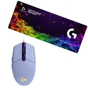Logitech (G) G102 2nd Generation Purple Gaming Wired Mouse + F005-16-purple 80cm Gaming Mouse Pad Combo, RGB Light Effect, 8000DPI Gaming Grade Sensor, Non-Slip Large Desk Mat Logitech (G) G102 2nd Generation Purple Gaming Wired Mouse + F005-16-purple 80cm Gaming Mouse Pad Combo, RGB Light Effect, 8000DPI Gaming Grade Sensor, Non-Slip Large Desk Mat