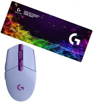 Logitech (G) G304 Purple Wireless Gaming Mouse + F005-16-purple 80cm Gaming Mouse Pad Combo, Macro Programmable, 12000DPI, Portable Lightweight Design, Non-Slip Large Desk Mat Logitech (G) G304 Purple Wireless Gaming Mouse + F005-16-purple 80cm Gaming Mouse Pad Combo, Macro Programmable, 12000DPI, Portable Lightweight Design, Non-Slip Large Desk Mat