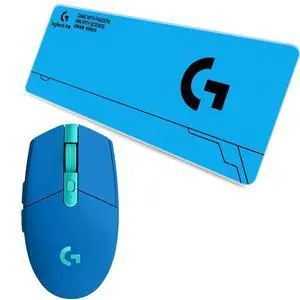 Logitech G304 Lightspeed Wireless Blue Gaming Mouse + F0054 70cm Gaming Mouse Pad Combo, 6 Programmable Keys,12000DPI, NonSlip Large Desk Mat Logitech G304 Lightspeed Wireless Blue Gaming Mouse + F0054 70cm Gaming Mouse Pad Combo, 6 Programmable Keys,12000DPI, NonSlip Large Desk Mat