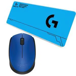 Logitech M172 Blue Wireless Office Mouse + F005-4-blue 70cm Large Fine Surface Gaming Mouse Pad Combo, Long Thickened, Low Friction, Non-Slip Rubber Backing Desk Mat Logitech M172 Blue Wireless Office Mouse + F005-4-blue 70cm Large Fine Surface Gaming Mouse Pad Combo, Long Thickened, Low Friction, Non-Slip Rubber Backing Desk Mat