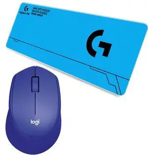 Logitech M330 Blue Silent Wireless Mouse + F005-4-blue 70cm Large Fine Surface Gaming Mouse Pad Combo, 1600DPI, 3 Buttons, Right Handed Micro Receiver, Long Thickened, Low Friction, Non-Slip Rubber Logitech M330 Blue Silent Wireless Mouse + F005-4-blue 70cm Large Fine Surface Gaming Mouse Pad Combo, 1600DPI, 3 Buttons, Right Handed Micro Receiver, Long Thickened, Low Friction, Non-Slip Rubber