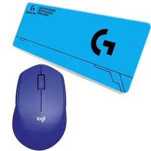 Logitech M330 Blue Silent Wireless Mouse + F005-4-blue 80cm Large Fine Surface Gaming Mouse Pad Combo, 1600DPI, 3 Buttons, Right Handed Micro Receiver, Long Thickened, Low Friction, Non-Slip Rubber Logitech M330 Blue Silent Wireless Mouse + F005-4-blue 80cm Large Fine Surface Gaming Mouse Pad Combo, 1600DPI, 3 Buttons, Right Handed Micro Receiver, Long Thickened, Low Friction, Non-Slip Rubber