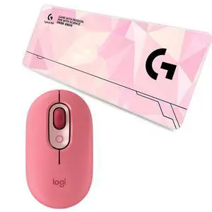 Logitech POP Heartbreaker Rose Mouse + F00514pink 80cm Large Fine Surface Gaming Mouse Pad Combo, Customizable Emojis, SilentTouch Technology, MultiDevice Bluetooth, Low Friction, NonSlip Rubber Logitech POP Heartbreaker Rose Mouse + F00514pink 80cm Large Fine Surface Gaming Mouse Pad Combo, Customizable Emojis, SilentTouch Technology, MultiDevice Bluetooth, Low Friction, NonSlip Rubber