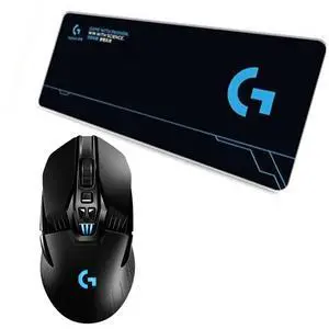 Logitech G903 HERO 25K Wireless Silent Mouse + F00515black Fine Surface Pad Combo, HERO 25K Sensor, 25600DPI, 11 Buttons, Thickened, NonSlip Backing, Low Friction, 28*12*0.2in, 70cm*30cm*0.3cm Logitech G903 HERO 25K Wireless Silent Mouse + F00515black Fine Surface Pad Combo, HERO 25K Sensor, 25600DPI, 11 Buttons, Thickened, NonSlip Backing, Low Friction, 28*12*0.2in, 70cm*30cm*0.3cm