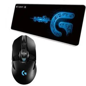 Logitech G903 HERO 25K Wireless Silent Mouse + F0053 blackblue Fine Surface Pad Combo, HERO 25K Sensor, 25600DPI, 11 Buttons, Thickened, NonSlip Backing, Low Friction, 31.5*12*0.2in, 80cm*30cm*0.3 Logitech G903 HERO 25K Wireless Silent Mouse + F0053 blackblue Fine Surface Pad Combo, HERO 25K Sensor, 25600DPI, 11 Buttons, Thickened, NonSlip Backing, Low Friction, 31.5*12*0.2in, 80cm*30cm*0.3
