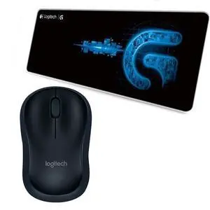 Logitech B175 Silent Wireless Mouse + F0053 blackblue Fine Surface Pad Combo, Micro Receiver, 1000DPI, Thickened, NonSlip Backing, Low Friction, 31.5*12*0.2in, 80cm*30cm*0.3cm Logitech B175 Silent Wireless Mouse + F0053 blackblue Fine Surface Pad Combo, Micro Receiver, 1000DPI, Thickened, NonSlip Backing, Low Friction, 31.5*12*0.2in, 80cm*30cm*0.3cm