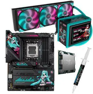ASUS ROG STRIX X870E-H S MIKU motherboard & CPU&Cooler& Combo, GAMING WIFI7 HATSUNE MIKU EDITION, AMD X870E ATX motherboard, ROG RYUO IV SLC 360 ARGB MIKU CPU Cooler,AMD Ryzen 9 9900X ASUS ROG STRIX X870E-H S MIKU motherboard & CPU&Cooler& Combo, GAMING WIFI7 HATSUNE MIKU EDITION, AMD X870E ATX motherboard, ROG RYUO IV SLC 360 ARGB MIKU CPU Cooler,AMD Ryzen 9 9900X