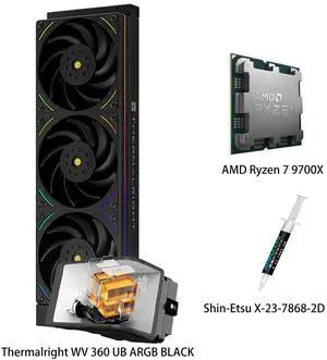 AMD Ryzen 7 9700X CPU & WONDER VISION 360 UB ARGB BLACK AIO CPU Liquid Cooler Combo, GlassesFree 3D Curved Large Screen, 2400×1080 Resolution,for Intel LGA 1851/1700/115X/1200/2011/2066 & AMD AM5/AM4 AMD Ryzen 7 9700X CPU & WONDER VISION 360 UB ARGB BLACK AIO CPU Liquid Cooler Combo, GlassesFree 3D Curved Large Screen, 2400×1080 Resolution,for Intel LGA 1851/1700/115X/1200/2011/2066 & AMD AM5/AM4
