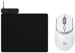Logitech G309 White Wireless Gaming Mouse + POWERPLAY 2 Black Wireless Rechargeable Mouse Pad Combo, HERO 25K Sensor, Dual-Mode, Hybrid Switch, Low Friction Non-Slip Desk Mat Logitech G309 White Wireless Gaming Mouse + POWERPLAY 2 Black Wireless Rechargeable Mouse Pad Combo, HERO 25K Sensor, Dual-Mode, Hybrid Switch, Low Friction Non-Slip Desk Mat