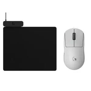 Logitech GPW III White Lightweight RGB Wireless Gaming Mouse + POWERPLAY 2 Black Wireless Rechargeable Mouse Pad Combo, Low Latency, 25600DPI, Low Friction Non-Slip Gaming Surface Logitech GPW III White Lightweight RGB Wireless Gaming Mouse + POWERPLAY 2 Black Wireless Rechargeable Mouse Pad Combo, Low Latency, 25600DPI, Low Friction Non-Slip Gaming Surface