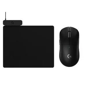 Logitech GPW III Black Lightweight RGB Wireless Gaming Mouse + POWERPLAY 2 Black Wireless Rechargeable Mouse Pad Combo, Low Latency, 25600DPI, Low Friction Non-Slip Gaming Surface Logitech GPW III Black Lightweight RGB Wireless Gaming Mouse + POWERPLAY 2 Black Wireless Rechargeable Mouse Pad Combo, Low Latency, 25600DPI, Low Friction Non-Slip Gaming Surface