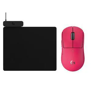 Logitech G PRO X Superlight 2c Magenta Lightweight RGB Wireless Gaming Mouse + POWERPLAY 2 Black Wireless Rechargeable Mouse Pad Combo, Low Latency, 44K DPI, 8kHz Polling, Low Friction NonSlip Logitech G PRO X Superlight 2c Magenta Lightweight RGB Wireless Gaming Mouse + POWERPLAY 2 Black Wireless Rechargeable Mouse Pad Combo, Low Latency, 44K DPI, 8kHz Polling, Low Friction NonSlip