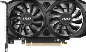 MSI Ventus GeForce RTX 3050 6GB GDDR6 PCI Express 4.0 x8 ATX Graphics Card RTX 3050 VENTUS 2X 6G MSI Ventus GeForce RTX 3050 6GB GDDR6 PCI Express 4.0 x8 ATX Graphics Card RTX 3050 VENTUS 2X 6G