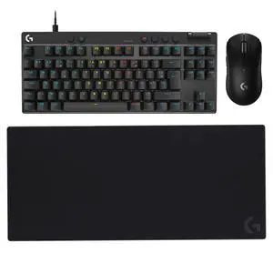 Logitech GPW III Mouse + G PRO X TKL RAPID Keyboard + G840 Mouse Pad Bundle, Ultra-Light 25600DPI, Magnetic Analog Switches Rapid Trigger, Oversized Non-Slip Smooth Desk Mat, 35.43*15.75*0.12in Logitech GPW III Mouse + G PRO X TKL RAPID Keyboard + G840 Mouse Pad Bundle, Ultra-Light 25600DPI, Magnetic Analog Switches Rapid Trigger, Oversized Non-Slip Smooth Desk Mat, 35.43*15.75*0.12in