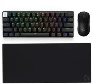 Logitech GPW III Mouse + G PRO X 60 LIGHTSPEED Keyboard + G840 Mouse Pad Bundle, Ultra-Light 25600DPI, GX Optical Tactile Switches PBT Keycaps, Oversized Non-Slip Comfort Desk Mat, 35.43*15.75*0.12in Logitech GPW III Mouse + G PRO X 60 LIGHTSPEED Keyboard + G840 Mouse Pad Bundle, Ultra-Light 25600DPI, GX Optical Tactile Switches PBT Keycaps, Oversized Non-Slip Comfort Desk Mat, 35.43*15.75*0.12in