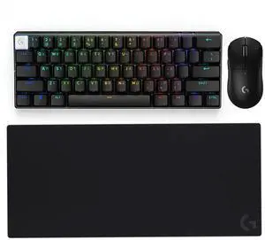 Logitech G PRO X Superlight 2 SE Mouse + G PRO X 60 LIGHTSPEED Keyboard + G840 Mouse Pad Bundle, 60g Pro-Grade 44K DPI Sensor, GX Optical Tactile Switches PBT Keycaps, Oversized Non-Slip Comfort Desk Logitech G PRO X Superlight 2 SE Mouse + G PRO X 60 LIGHTSPEED Keyboard + G840 Mouse Pad Bundle, 60g Pro-Grade 44K DPI Sensor, GX Optical Tactile Switches PBT Keycaps, Oversized Non-Slip Comfort Desk