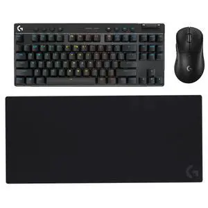Logitech PRO X SUPERLIGHT 2 DEX Mouse + G PRO X TKL Lightspeed Keyboard + G840 Mouse Pad Bundle, 60g Pro-Grade 44000 DPI Sensor, PBT Keycaps Linear GX Red Switches, Oversized Non-Slip Stable Desk Mat, Logitech PRO X SUPERLIGHT 2 DEX Mouse + G PRO X TKL Lightspeed Keyboard + G840 Mouse Pad Bundle, 60g Pro-Grade 44000 DPI Sensor, PBT Keycaps Linear GX Red Switches, Oversized Non-Slip Stable Desk Mat,