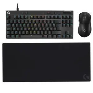 Logitech PRO X SUPERLIGHT 2 DEX Mouse + G PRO X TKL RAPID Keyboard + G840 Mouse Pad Bundle, 60g Pro-Grade 44000 DPI Sensor, Magnetic Analog Switches Rapid Trigger, Oversized Non-Slip Smooth Desk Mat, Logitech PRO X SUPERLIGHT 2 DEX Mouse + G PRO X TKL RAPID Keyboard + G840 Mouse Pad Bundle, 60g Pro-Grade 44000 DPI Sensor, Magnetic Analog Switches Rapid Trigger, Oversized Non-Slip Smooth Desk Mat,