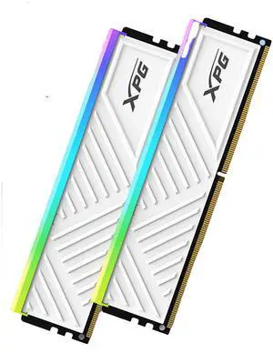 ADATA XPG D35G 32GB (16GB×2) DDR4 White 3600MHz 288Pin UDIMM Desktop RGB Memory Module Kit. ADATA XPG D35G 32GB (16GB×2) DDR4 White 3600MHz 288Pin UDIMM Desktop RGB Memory Module Kit.