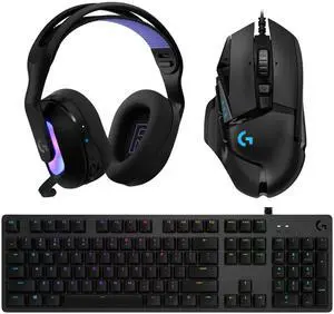 Logitech G502 HERO Mouse + G512 RGB Mechanical Keyboard + G522 Wireless Gaming Headset, Full RGB Gaming Bundle with Macro Programming, 25600DPI Precision, Anti-Ghosting, Tri-Mode Stereo Audio Logitech G502 HERO Mouse + G512 RGB Mechanical Keyboard + G522 Wireless Gaming Headset, Full RGB Gaming Bundle with Macro Programming, 25600DPI Precision, Anti-Ghosting, Tri-Mode Stereo Audio