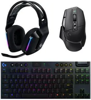 Logitech G502 X + G913 TKL + G733 Full LIGHTSPEED Wireless Gaming Bundle, RGB Mechanical Keyboard, 25600DPI Macro Mouse, Noise-Canceling Headset for PC Gaming Office Logitech G502 X + G913 TKL + G733 Full LIGHTSPEED Wireless Gaming Bundle, RGB Mechanical Keyboard, 25600DPI Macro Mouse, Noise-Canceling Headset for PC Gaming Office