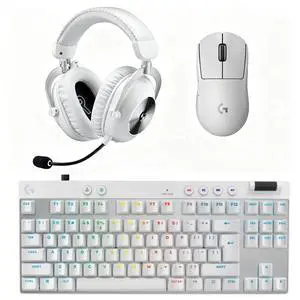Logitech G PRO X Superlight 2 SE Mouse + PRO X TKL RAPID Keyboard + PRO X 2 LIGHTSPEED Headset Gaming Bundle-White, 60g UltraLight Mouse, Magnetic Analog Rapid Trigger Keyboard, 7.1 Surround Pro E Logitech G PRO X Superlight 2 SE Mouse + PRO X TKL RAPID Keyboard + PRO X 2 LIGHTSPEED Headset Gaming Bundle-White, 60g UltraLight Mouse, Magnetic Analog Rapid Trigger Keyboard, 7.1 Surround Pro E