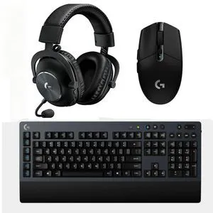 Logitech G304 X Mouse+G613 Mechanical Keyboard+G PRO X Wired Gaming Headset Bundle, 25600 DPI HERO 25K Sensor Mouse, 18 Months Long Battery Keyboard, 7.1 Surround Sound & Blue VOICE Headset, Black Logitech G304 X Mouse+G613 Mechanical Keyboard+G PRO X Wired Gaming Headset Bundle, 25600 DPI HERO 25K Sensor Mouse, 18 Months Long Battery Keyboard, 7.1 Surround Sound & Blue VOICE Headset, Black