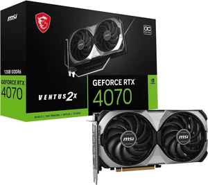 MSI Ventus GeForce RTX 4070 12GB GDDR6X PCI Express 4.0 ATX Graphics Card RTX 4070 VENTUS 2X E 12G OC MSI Ventus GeForce RTX 4070 12GB GDDR6X PCI Express 4.0 ATX Graphics Card RTX 4070 VENTUS 2X E 12G OC