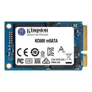 Kingston KC600 mSATA 512GB SATA Rev 3.0 SSD, 3D TLC Internal Solid State Drive, mSATA Form Factor, Up to 550MB/s Read 520MB/s Write, 300TBW, HighSpeed Storage Upgrade, For Old Notebook Mini PC Kingston KC600 mSATA 512GB SATA Rev 3.0 SSD, 3D TLC Internal Solid State Drive, mSATA Form Factor, Up to 550MB/s Read 520MB/s Write, 300TBW, HighSpeed Storage Upgrade, For Old Notebook Mini PC