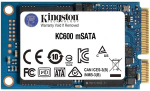 Kingston KC600 mSATA 1TB SATA Rev 3.0 SSD, 3D TLC Internal Solid State Drive, mSATA Form Factor, Up to 550MB/s Read 520MB/s Write, 600TBW, HighSpeed Storage Upgrade, For Old Notebook Mini PC Kingston KC600 mSATA 1TB SATA Rev 3.0 SSD, 3D TLC Internal Solid State Drive, mSATA Form Factor, Up to 550MB/s Read 520MB/s Write, 600TBW, HighSpeed Storage Upgrade, For Old Notebook Mini PC