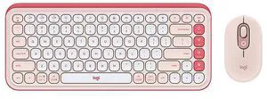 Logitech POP ICON COMBO Bluetooth Keyboard and Mouse, Compact TKL Bluetooth Keyboard and Mouse Bundle with Programmable Quiet Keys and Buttons - Rose pink Logitech POP ICON COMBO Bluetooth Keyboard and Mouse, Compact TKL Bluetooth Keyboard and Mouse Bundle with Programmable Quiet Keys and Buttons - Rose pink