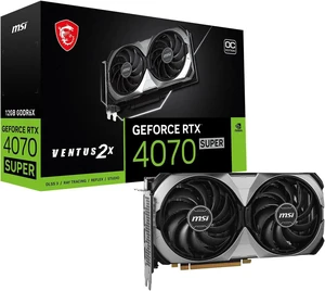 MSI Ventus GeForce RTX 4070 SUPER 12GB GDDR6X PCI Express 4.0 ATX Graphics Card RTX 4070 SUPER 12G VENTUS 2X MSI Ventus GeForce RTX 4070 SUPER 12GB GDDR6X PCI Express 4.0 ATX Graphics Card RTX 4070 SUPER 12G VENTUS 2X