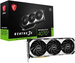 MSI Ventus GeForce RTX 4070 Ti 12GB GDDR6X PCI Express 4.0 ATX Graphics Card RTX 4070 Ti VENTUS 3X E 12G MSI Ventus GeForce RTX 4070 Ti 12GB GDDR6X PCI Express 4.0 ATX Graphics Card RTX 4070 Ti VENTUS 3X E 12G
