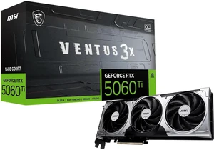 MSI Ventus GeForce RTX 5060 Ti 16GB GDDR7 PCI Express 5.0 x 16 (use x8) ATX Graphics Card RTX 5060 Ti 16G VENTUS 3X MSI Ventus GeForce RTX 5060 Ti 16GB GDDR7 PCI Express 5.0 x 16 (use x8) ATX Graphics Card RTX 5060 Ti 16G VENTUS 3X