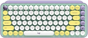 Logitech POP Keys Mechanical Wireless Keyboard, with Customizable Emoji , Durable Compact Design, Bluetooth or USB Connectivity, Multi-Device, OS Compatible -purple Logitech POP Keys Mechanical Wireless Keyboard, with Customizable Emoji , Durable Compact Design, Bluetooth or USB Connectivity, Multi-Device, OS Compatible -purple