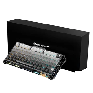 GravaStar Mercury K1 & M1 Keyboard Mouse Bundle, Gradient Black Gift Box,75% HotSwappable Mechanical Keyboard,TriMode 2.4G/Bluetooth/USBC,PAW3395 26000DPI Lightweight Gaming Mouse GravaStar Mercury K1 & M1 Keyboard Mouse Bundle, Gradient Black Gift Box,75% HotSwappable Mechanical Keyboard,TriMode 2.4G/Bluetooth/USBC,PAW3395 26000DPI Lightweight Gaming Mouse