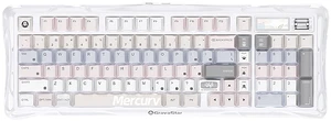 GravaStar Mercury K98 Misty Pink Mechanical Gaming Keyboard,98% Layout HotSwappable,TriMode 2.4G/Bluetooth 5.4/USBC,GasketMount 5Layer Dampening,1.65" TFT Display,Multifunction Knob,Hollow Mecha GravaStar Mercury K98 Misty Pink Mechanical Gaming Keyboard,98% Layout HotSwappable,TriMode 2.4G/Bluetooth 5.4/USBC,GasketMount 5Layer Dampening,1.65" TFT Display,Multifunction Knob,Hollow Mecha