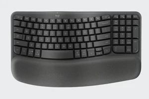Logitech Wave Keys Wireless Ergonomic Keyboard, with Cushioned Palm Rest, Comfortable Natural Typing, Easy-Switch, Bluetooth, Logi Bolt Receiver, for Multi-OS, Windows/Mac - Graphite Logitech Wave Keys Wireless Ergonomic Keyboard, with Cushioned Palm Rest, Comfortable Natural Typing, Easy-Switch, Bluetooth, Logi Bolt Receiver, for Multi-OS, Windows/Mac - Graphite