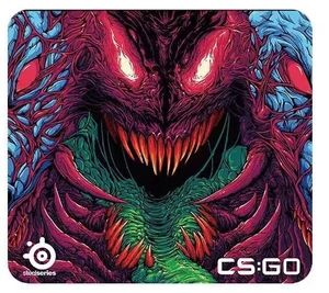 SteelSeries QcK Heavy Large Gaming Mouse Pad, 17.72" x 15.75" x 0.16", MicroWoven Cloth Surface, ExtraThick NonSlip Rubber Base, Optimized for Low & High DPI Tracking, Washable Esports Mousepad, Beast SteelSeries QcK Heavy Large Gaming Mouse Pad, 17.72" x 15.75" x 0.16", MicroWoven Cloth Surface, ExtraThick NonSlip Rubber Base, Optimized for Low & High DPI Tracking, Washable Esports Mousepad, Beast