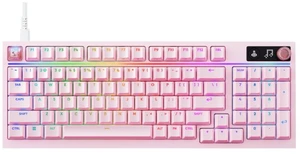 Logitech G316 X 8K Custom Mechanical wired Gaming Keyboard, 98 Hot Swappable Gasket Mount, with Linear Switches and Dial , 920-013705, white (pink-Switch) Logitech G316 X 8K Custom Mechanical wired Gaming Keyboard, 98 Hot Swappable Gasket Mount, with Linear Switches and Dial , 920-013705, white (pink-Switch)