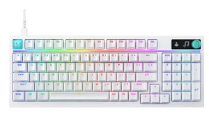 Logitech G316 X 8K Custom Mechanical wired Gaming Keyboard, 98 Hot Swappable Gasket Mount, with Tactile Switches and Dial, white (Brown-Switch) Logitech G316 X 8K Custom Mechanical wired Gaming Keyboard, 98 Hot Swappable Gasket Mount, with Tactile Switches and Dial, white (Brown-Switch)