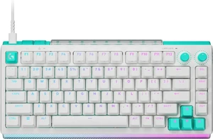 Logitech G512 X 75 DUAL SWAP Gaming Keyboard, Hot-Swappable TMR Analog / Mechanical , 8K Polling Rate, Custom Actuation 0.1 - 4.0 mm, RAPID TRIGGER, RGB, Wired, PC Mac, WHITE Tactile (Brown Switch) Logitech G512 X 75 DUAL SWAP Gaming Keyboard, Hot-Swappable TMR Analog / Mechanical , 8K Polling Rate, Custom Actuation 0.1 - 4.0 mm, RAPID TRIGGER, RGB, Wired, PC Mac, WHITE Tactile (Brown Switch)