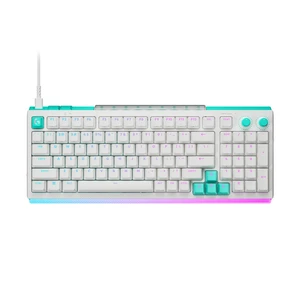 Logitech G512 X 98 DUAL SWAP Wired Gaming Keyboard, Hot-Swappable TMR Analog / Mechanical , 8K Polling Rate, Custom Actuation 0.1 - 4.0 mm, RAPID TRIGGER,RGB,PC, Mac, white Linear (Red Switch) Logitech G512 X 98 DUAL SWAP Wired Gaming Keyboard, Hot-Swappable TMR Analog / Mechanical , 8K Polling Rate, Custom Actuation 0.1 - 4.0 mm, RAPID TRIGGER,RGB,PC, Mac, white Linear (Red Switch)
