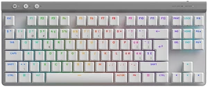 Logitech G515 LIGHTSPEED TKL Low Profile Wireless Gaming Keyboard, GL Red Linear Switches, LIGHTSYNC RGB, Thin Tenkeyless Design, PBT Keycaps - white (Red Switch), 920-012569 Logitech G515 LIGHTSPEED TKL Low Profile Wireless Gaming Keyboard, GL Red Linear Switches, LIGHTSYNC RGB, Thin Tenkeyless Design, PBT Keycaps - white (Red Switch), 920-012569